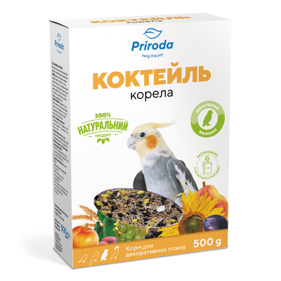 Природа Коктейль Корела Корм для середніх папуг 500 г