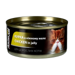 AnimAll Консерви для котів, курка в ніжному желе, 85 г
