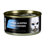 AnimAll Консервы для кошек, тунец с курицей, 85 г