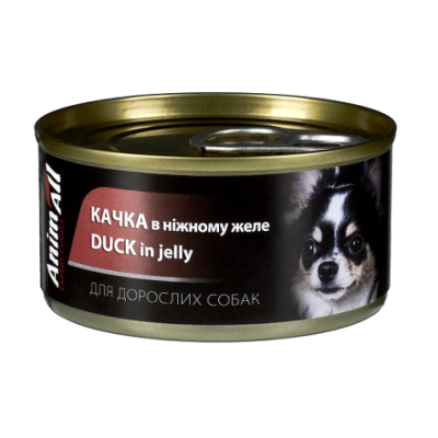 AnimAll Консерви для собак, качка в ніжному желе, 85 г
