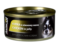 AnimAll Консерви для собак, курка в ніжному желе, 85 г
