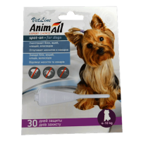 AnimAll VetLine Spot-On Краплі від бліх і кліщів для собак вагою 4-10 кг