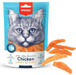Wanpy Soft Chicken Jerky Strips Ласощі для котів в'ялені курячі смужки, 80 г