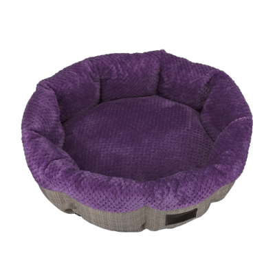 AnimAll Mary Лежак-кошик для котів та собак, колір фіолетово-сірий, S 50х50х15 см