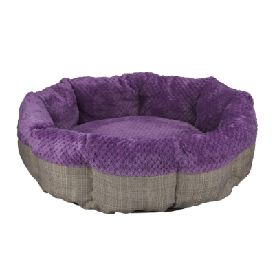 AnimAll Mary Лежак-кошик для котів та собак, колір фіолетово-сірий, S 50х50х15 см