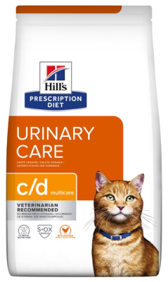 Hill's Prescription Diet Feline c/d Multicare Urinary Care Сухий ветеринарний корм для котів, з куркою, 400 г