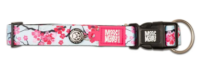 Max & Molly Smart ID Collar Cherry Bloom Ошейник для собак с принтом Вишневый цвет, S, Ш 15 мм, Д 28-45 см