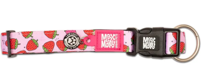 Max & Molly Smart ID Collar Strawberry Dream Ошейник для собак с принтом Клубничный сон, S, Ш 15 мм, Д 28-48 см
