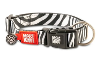 Max & Molly Smart ID Collar Zebra Нашийник для собак з принтом Зебра, XS, Ш 15 мм, Д 22-35 см