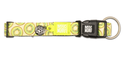 Max & Molly Urban Pets Smart ID Collar Kiwi Ошейник для собак с принтом Киви, М, Ш 20 мм, Д 34-55 см