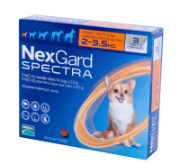 NexGard Spectra Жувальні таблетки від бліх, кліщів та гельмінтів для собак вагою 2-3.5кг