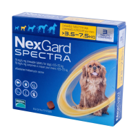 NexGard Spectra Жувальні таблетки від бліх, кліщів та гельмінтів для собак вагою 3.5-7.5 кг