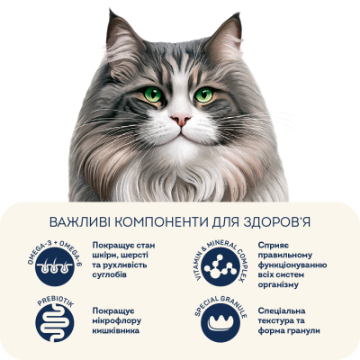 HOME FOOD Сухой корм для выведения шерсти из желудка для стерилизованных/кастрированных взрослых кошек, Индейка и ягоды, НА ВЕС