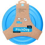 PitchDog (ПітчДог) Літаючий диск для ігор і тренувань, Блакитний, діаметр 24 см