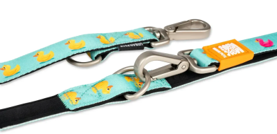 Max & Molly Multi-Function Leash Ducklings Поводок многофункциональный с принтом Утята, M, Ш 25 мм, Д 200 см