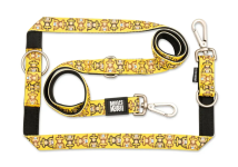 Max & Molly Multi-Function Leash Monkey Maniac Поводок многофункциональный с принтом Обезьянки, S, Ш 15 мм, Д 200 см