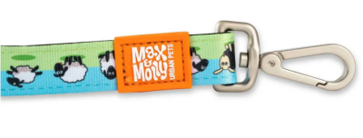 Max & Molly Short Leash Sheep`s Поводок короткий для собак с принтом Овечки, XS, Ш 15 мм, Д 120 см