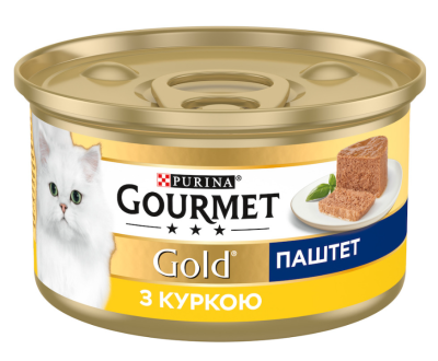 Purina Gourmet Консервований корм для котів Паштет з куркою 85 г
