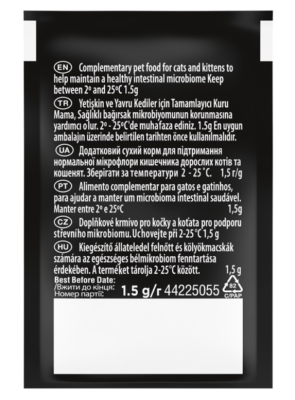 Purina Pro Plan FortiFlora Plus Пробіотик із пребіотиком для дорослих котів і кошенят для підтримання нормальної міклофлори кишківника, 1.5 г х 1 саше