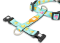 Max & Molly H-Harness Ducklings Шлея для собак, с принтом Утята, размер, M, Ш 20 мм, А 53-69 см, В 36-58 см