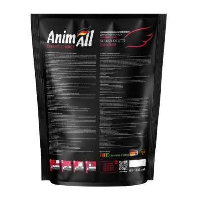 AnimAll Розовый сапфир Силикагелевый наполнитель для кошачьего туалета, 3.8 л (1.6 кг)