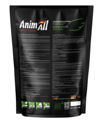 AnimAll Зеленый изумруд Силикагелевый наполнитель для кошачьего туалета, 5 л (2.1 кг)