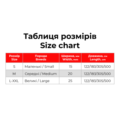 WAUDOG Waterproof Поводок для собак водостойкий, красный, M Ш 20 мм, Д 183 см
