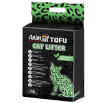 AnimAll Tofu Green Tea Соєвий наповнювач з ароматом зеленого чаю, для котів, 10 літрів (4,66 кг)