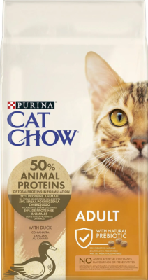 Purina Cat Chow Adult Сухий повнораціонний корм для дорослих котів з качкою 1.5 кг