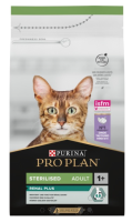 Purina Pro Plan Sterilised Adult 1+ Renal Plus Сухий повнораціонний корм для дорослих стерилізованих котів з індичкою, НА ВАГУ
