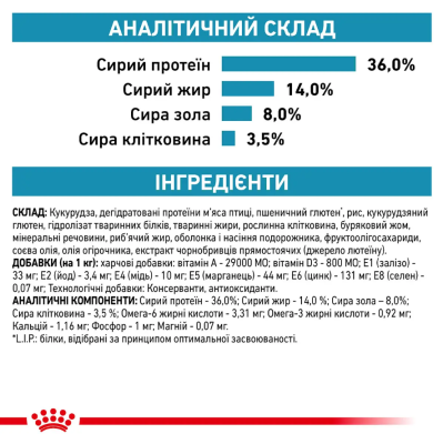 Royal Canin Skin & Coat Сухий ветеринарний корм для котів при дерматозе і випаданні шерсті, 400 г