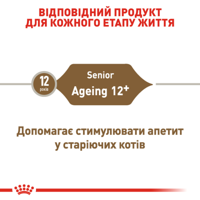 Royal Canin Ageing 12+ Сухий повнораціонний корм для кішок від 12 років, 2 кг