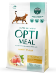 Optimeal Сухий повнораціонний корм для дорослих котів з куркою, 700 г