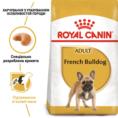 Royal Canin French Bulldog Adult Сухий повнораціонний корм для французького бульдога, 3 кг