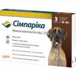 Simparica Таблетка від бліх та кліщів для собак вагою від 40 до 60 кг