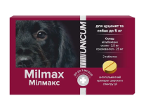Unicum Milmax Таблетки антигельмінтні для цуценят та собак вагою до 5 кг