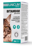 Unicum Premium "здорові зуби та кістки" Вітаміни для котів 100 таблеток, 50 г