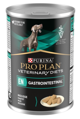 Purina Pro Plan Veterenary Diets EN Gastrointestinal Вологий дієтичний корм для дорослих собак, для усунення розладів травлення, мус 400 г