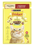 Purina Friskies Вологий корм для кішок з яловичиною, шматочки в соусі 85 г