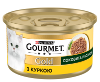 Purina Gourmet Gold Вологий корм для кішок Соковита насолода з куркою 85 г