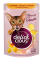 Delickcious Вологий корм для котів кролик, тропічні фрукти, овочі, 80 г