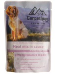 Carpathian Pet Food Вологий корм для собак М'ясне асорті в соусі (курка, яловичина, індичка, риба), 100 г