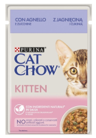 Purina Cat Chow Kitten Вологий корм для кошенят з ягням та цукіні, шматочки у підливці 85 г