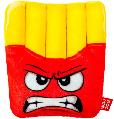 WAUDOG Fun Plush Іграшка для собак Картопля фрі, плюш, Ш 12 см, Д 14,5 см