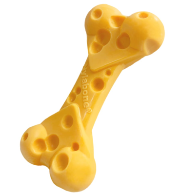 Nylabone Extreme Chew Cheese Bone Жевательная игрушка для собак, со вкусом сыра